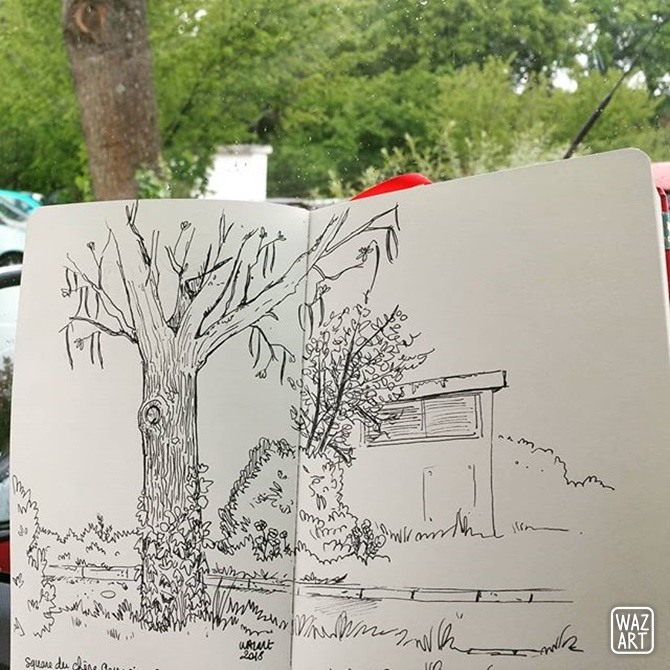 Le square du chêne germain, à Cesson-Sévigné